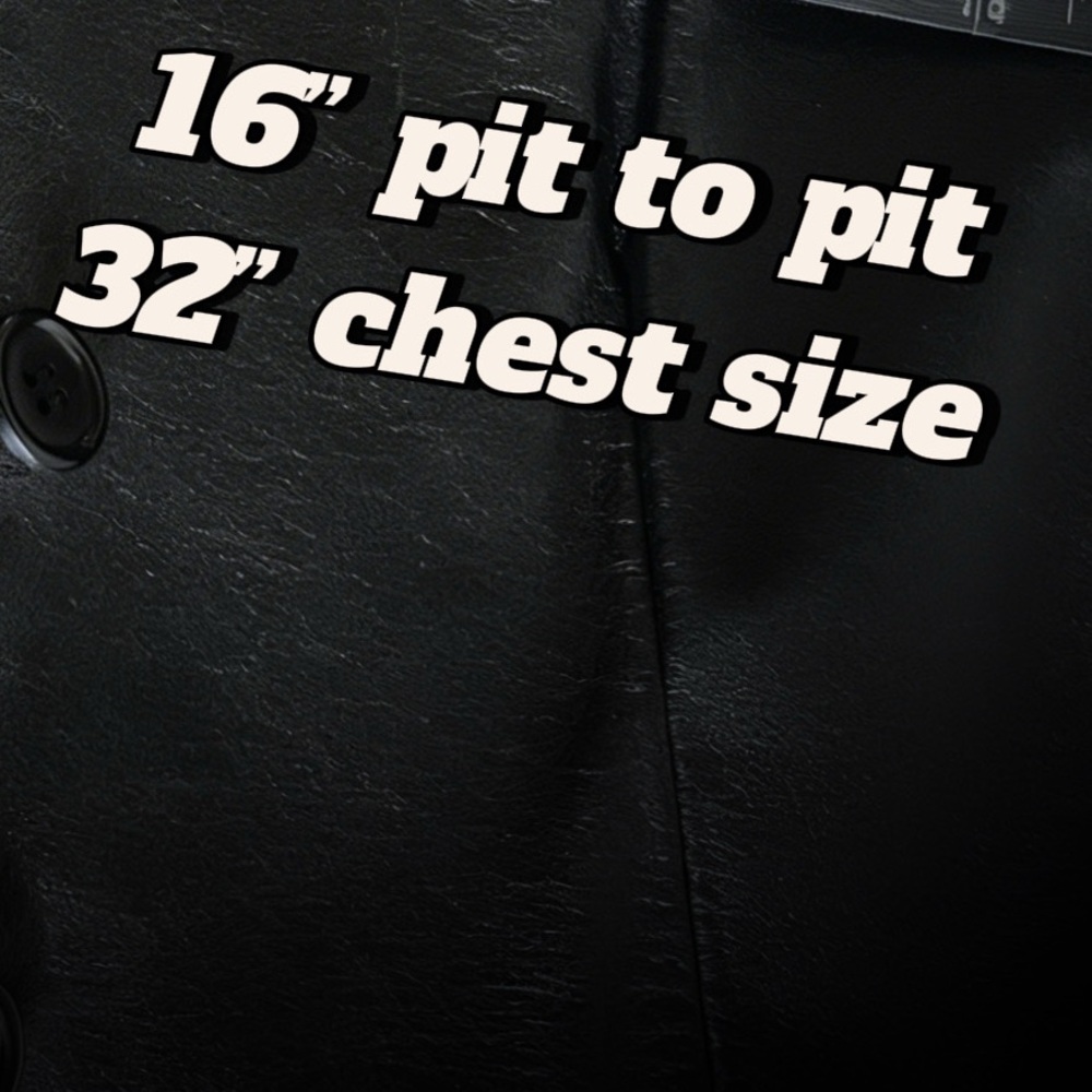Vintage Leather Ranch Blazer Jacket Size XS / US 1 Black Genuine Leather - Picture 6 of 9